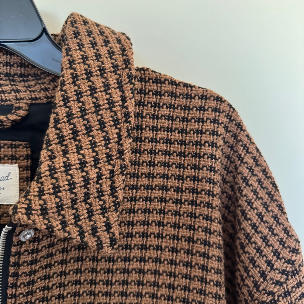 Universal Thread Womens Houndstooth Jacket in brown size L NWT - Picture 4 of 6